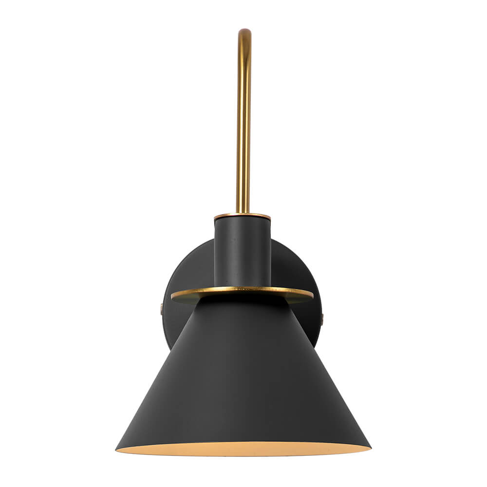 Wall Lamp Metal 31.0 cm Black Green White Brass Bedroom Hallway Mid Century Gooseneck Reading Light | Thomler