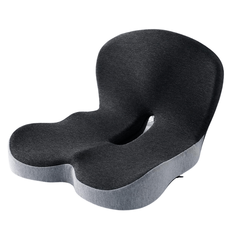 Memory Foam Seat Cushion for Office Chair, Car & Home | Non-Slip Base | Pressure Relief Support for Tailbone, Back & Hips | Portable Everyda | Thomler