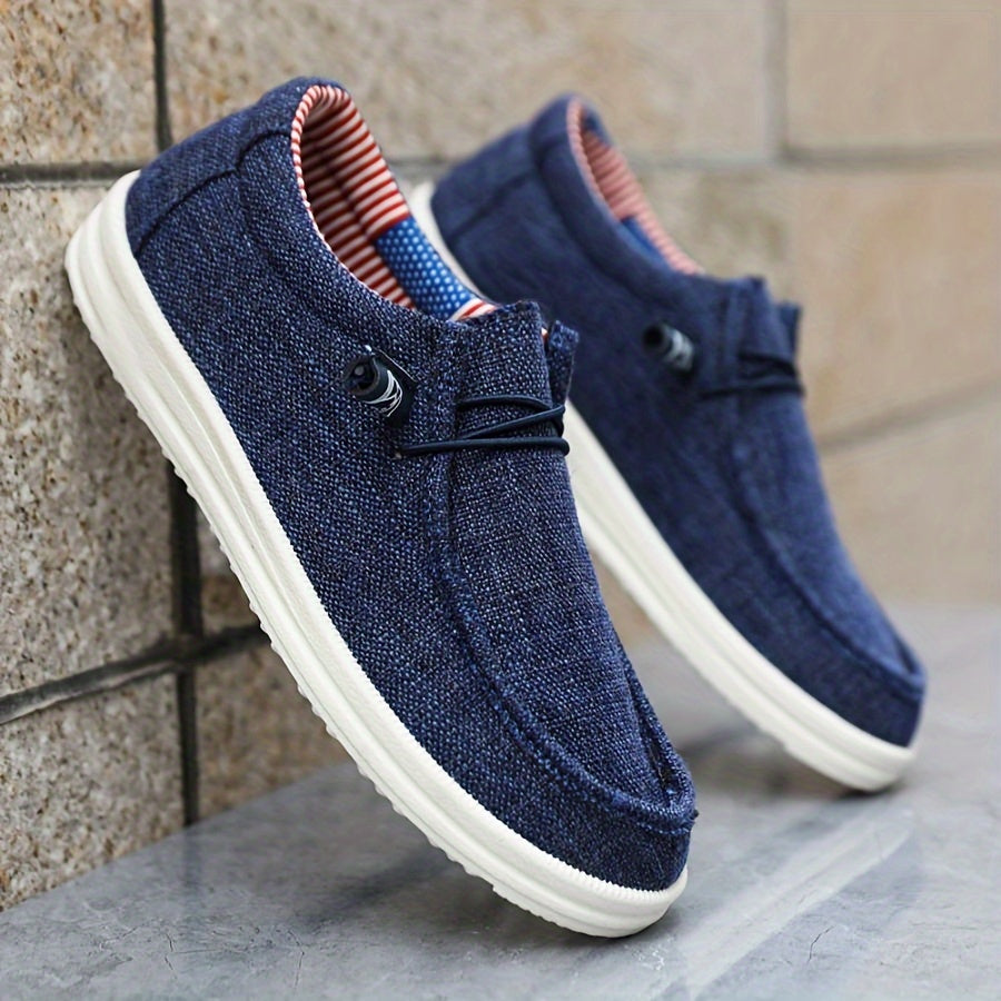 Men's Casual Loafers with Metal Hardware & Moc-Toe Stitch Detail – Slip-On Dress Shoes for Work, Travel & Everyday | Thomler