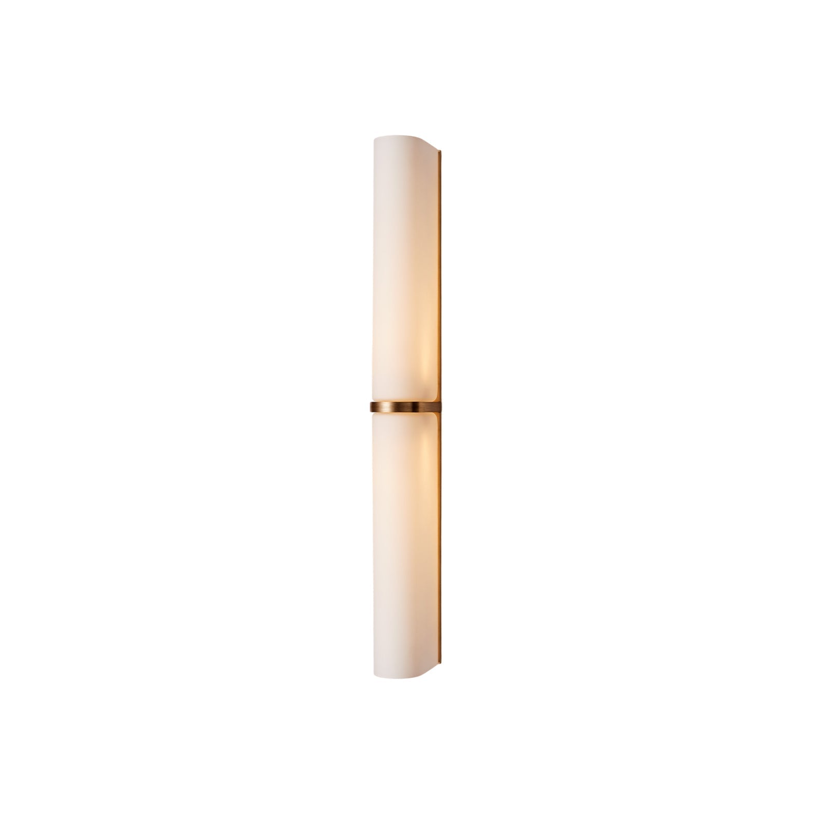 Glass Wall Sconce 2-Light Modern LED Fixture with Metal Frame for Bedroom Living Room Hallway | Thomler
