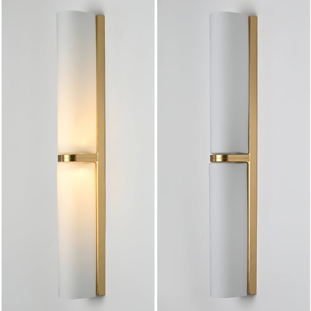 Contemporary Glass Cylinder Wall Light Fixture – Integrated LED Sconce for Living Room & Hallway | Thomler
