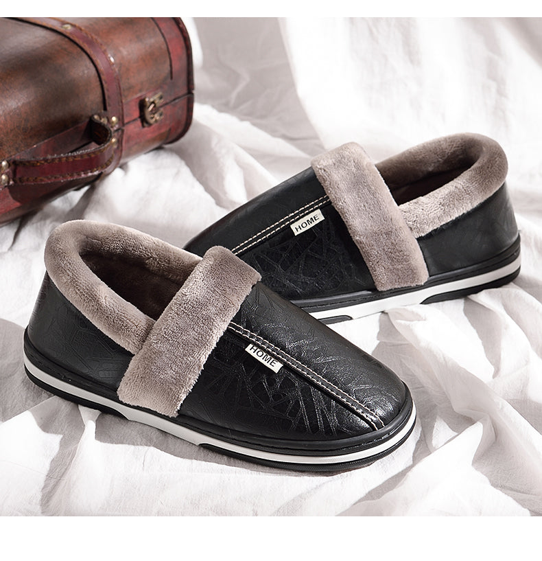 Waterproof Plush-Lined House Slippers with Anti-Slip Sole for Indoor & Outdoor Winter Comfort | Thomler