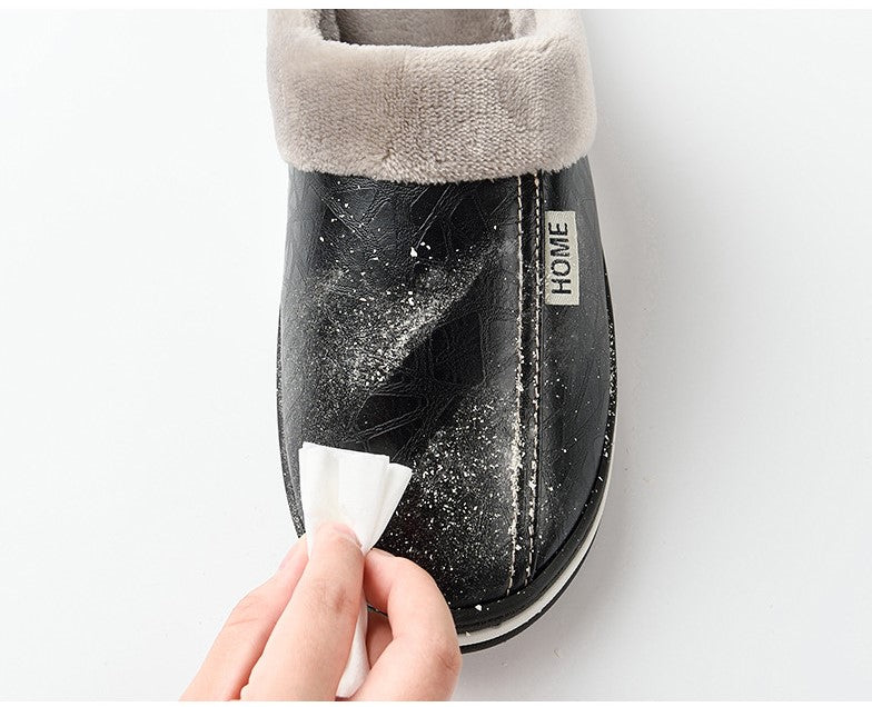 Waterproof Plush-Lined House Slippers with Anti-Slip Sole for Indoor & Outdoor Winter Comfort | Thomler