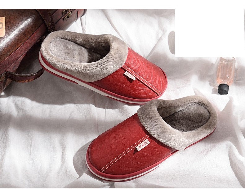 Waterproof Plush-Lined House Slippers with Anti-Slip Sole for Indoor & Outdoor Winter Comfort | Thomler
