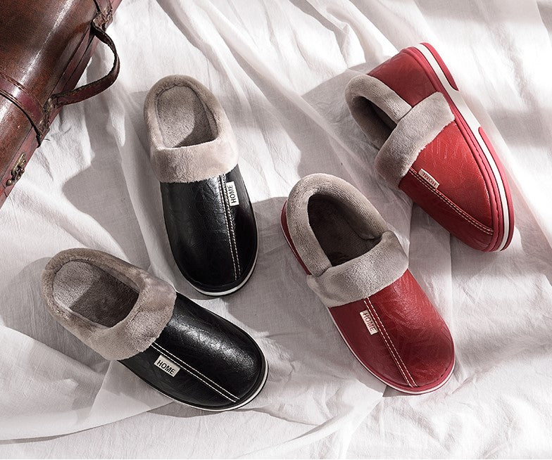 Waterproof Plush-Lined House Slippers with Anti-Slip Sole for Indoor & Outdoor Winter Comfort | Thomler