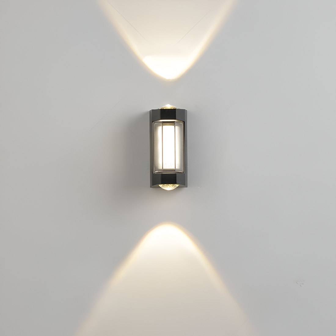 Wall Lamp Metal Acrylic 10.6 in Outdoor Up Down Waterproof Exterior Lighting Modern Minimalist Facade Porch Garden Fixture | Thomler