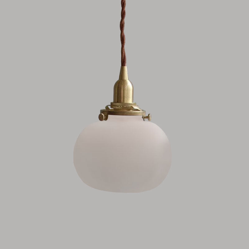 Pendant Light Glass 5.1 in Adjustable Living Room Bedroom Bathroom Hanging Ceiling Lamp Retro Style | Thomler