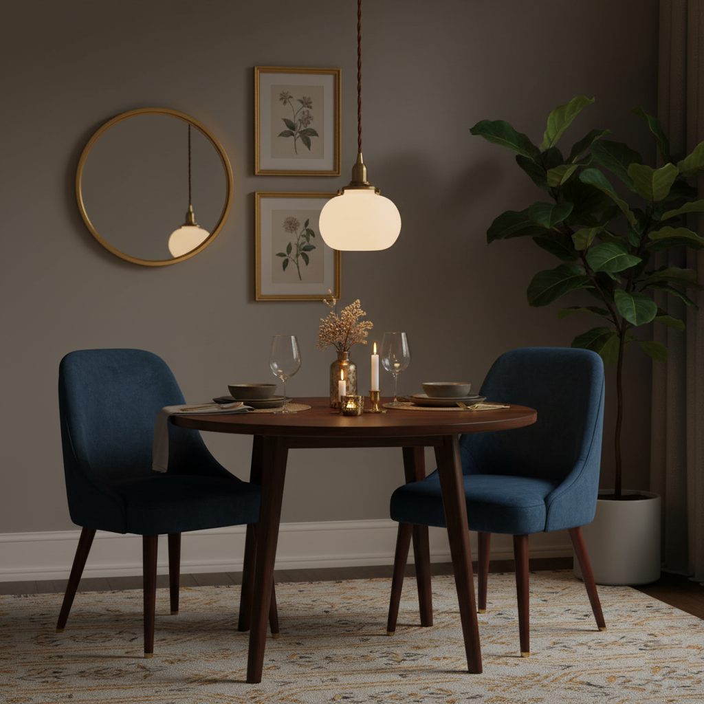 Pendant Light Glass 5.1 in Adjustable Living Room Bedroom Bathroom Hanging Ceiling Lamp Retro Style | Thomler
