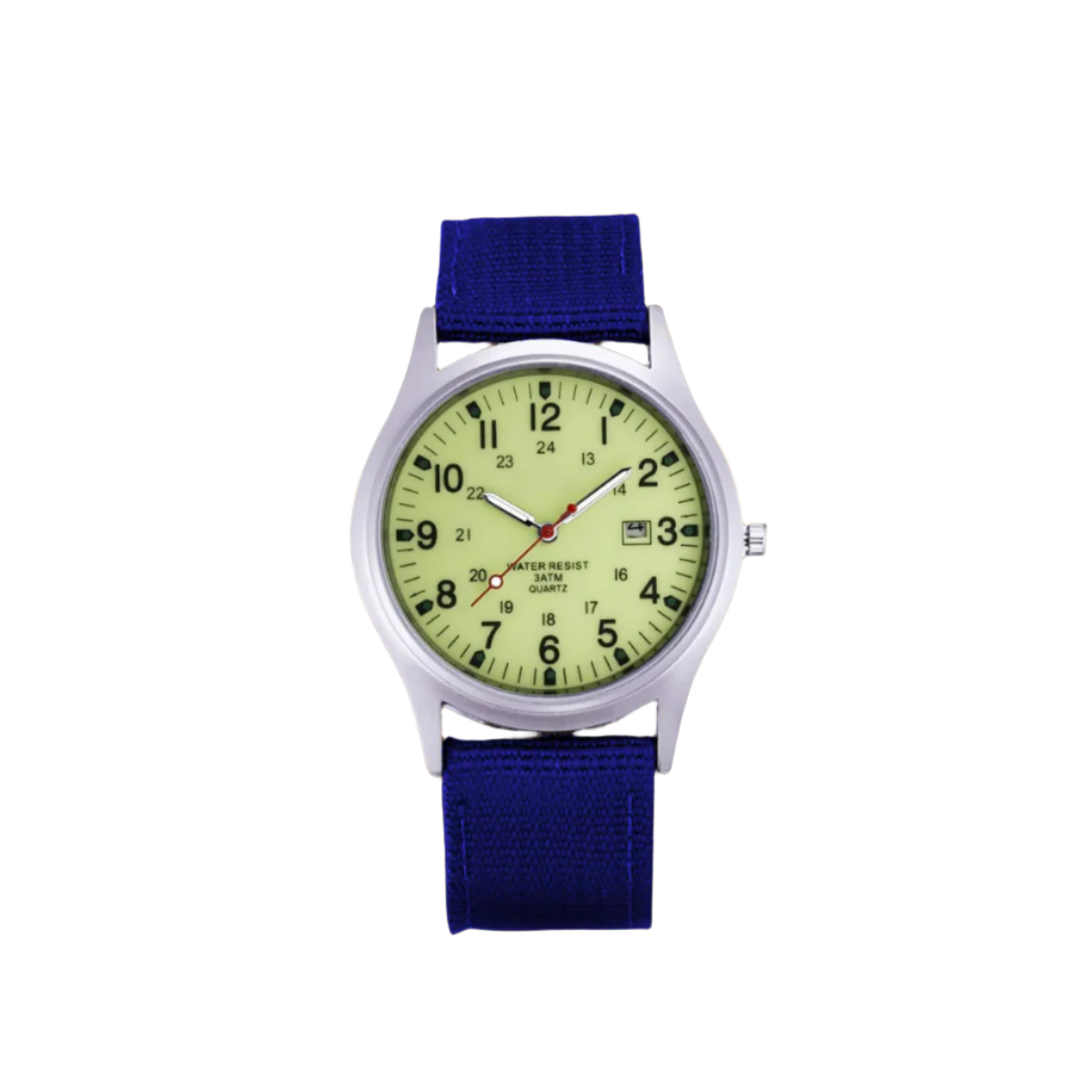 Military-Style Field Watch with Canvas Band and Date Window for Men | Thomler