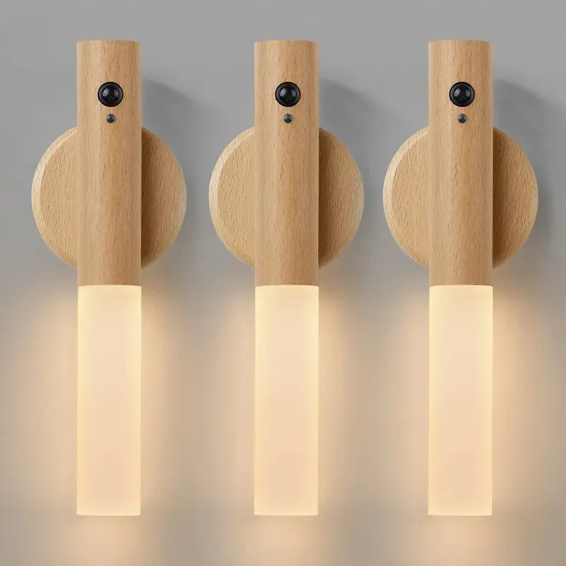 Battery-Powered Motion-Sensing Downlight Wall Sconce for Hallway & Bedroom Lighting | Thomler