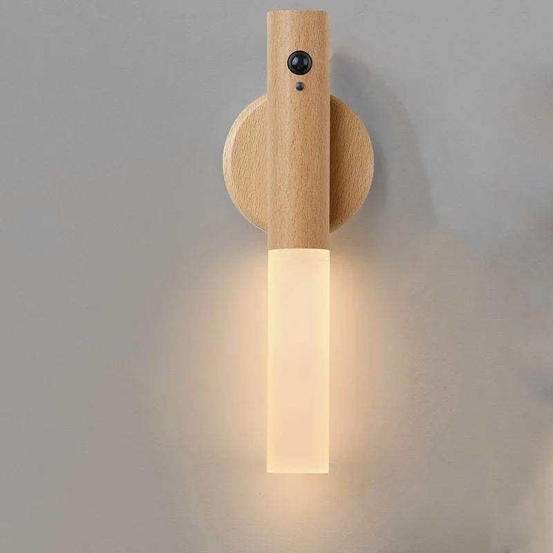 Battery-Powered Motion-Sensing Downlight Wall Sconce for Hallway & Bedroom Lighting | Thomler