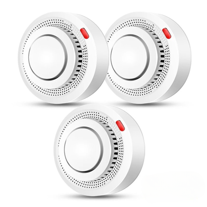 WiFi Fire Alarm with Smoke & Heat Sensor for Home Safety | 85 dB Alert & Remote Monitoring via Smartphone App | Wireless Battery-Powered | Thomler