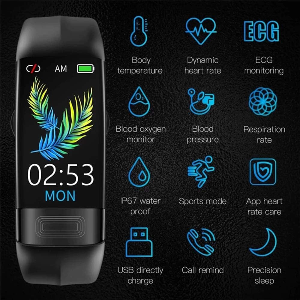 Health Tracking Smartwatch with Heart Rate Monitor, Blood Pressure Trend, and ECG Function for Fitness and Wellness | Thomler