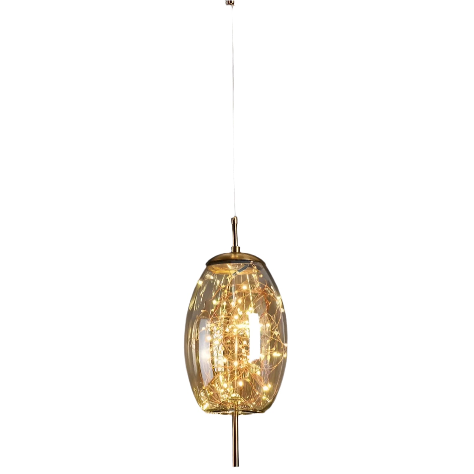 Pendant Light Glass 7.9 in Modern Adjustable Dining Room Kitchen Island Hanging Ceiling Lamp Scandinavian Minimalist Fixture | Thomler