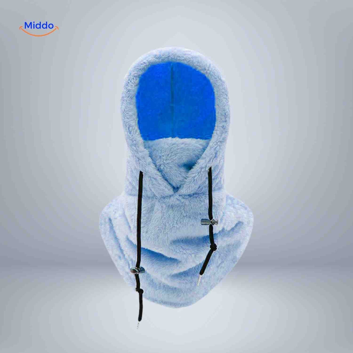 Fleece-Lined Winter Hood with Face Coverage & Adjustable Neck Warmer for Cold Weather Activities | Thomler