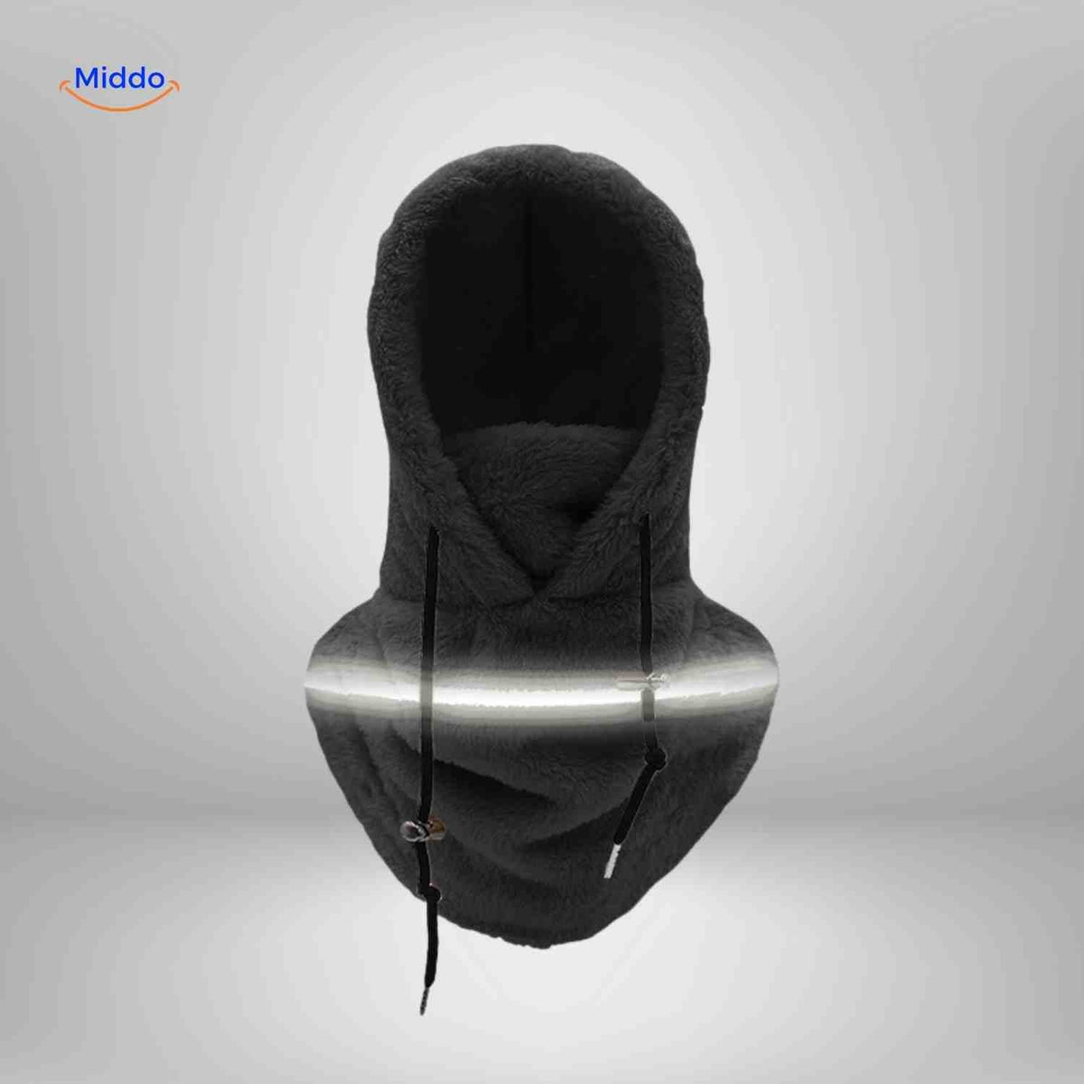 Fleece-Lined Winter Hood with Face Coverage & Adjustable Neck Warmer for Cold Weather Activities | Thomler