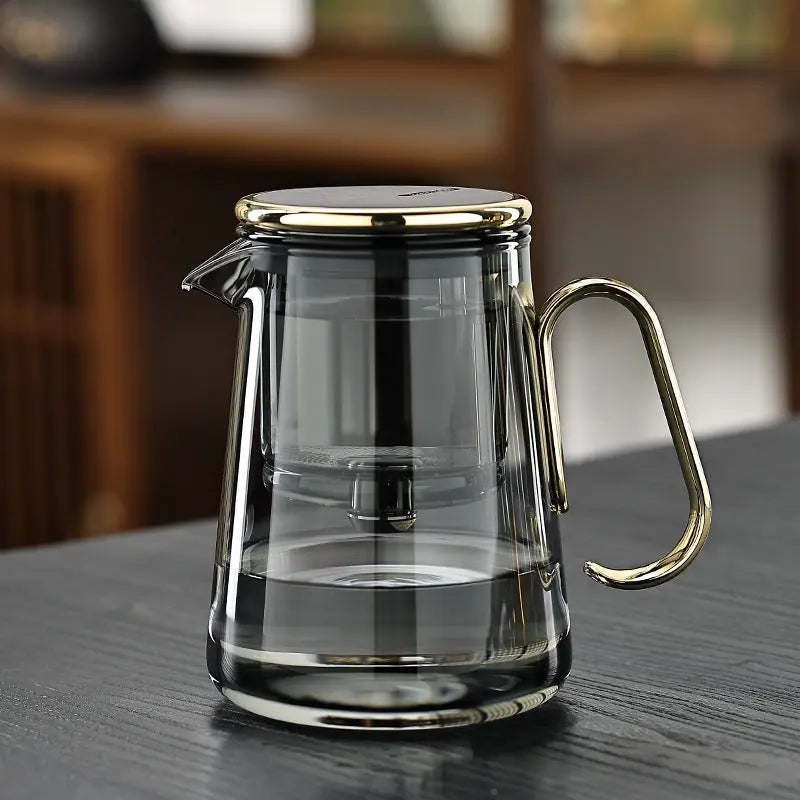 Glass Teapot Borosilicate 700 ml (24.6 fl oz) Magnetic Filter Loose Leaf Tea Brewing Infuser Kitchen Server | Thomler