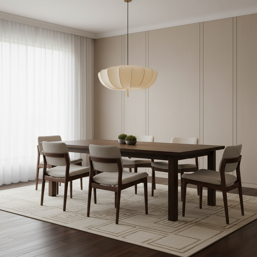 Pendant Light Fabric 15.7 in 6.3 in White Living Room Bedroom Dining Area Hanging Ceiling Lamp | Thomler