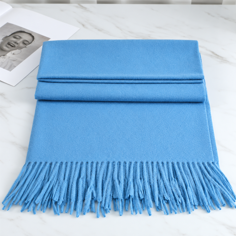 Soft Cashmere Scarf with Fringe – Elegant Wrap for Fall & Winter Cold Weather | Thomler