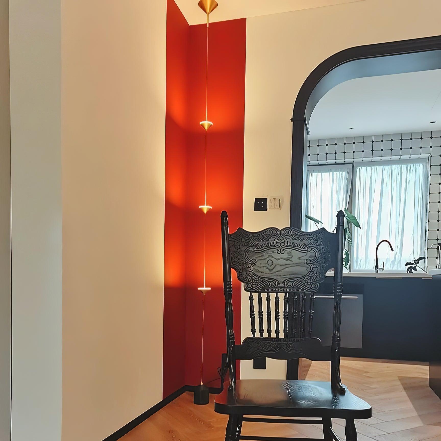 Minimalist Pull Cable Floor Lamp 137.8 in LED Marble Base Indoor Ambient Lighting | Thomler