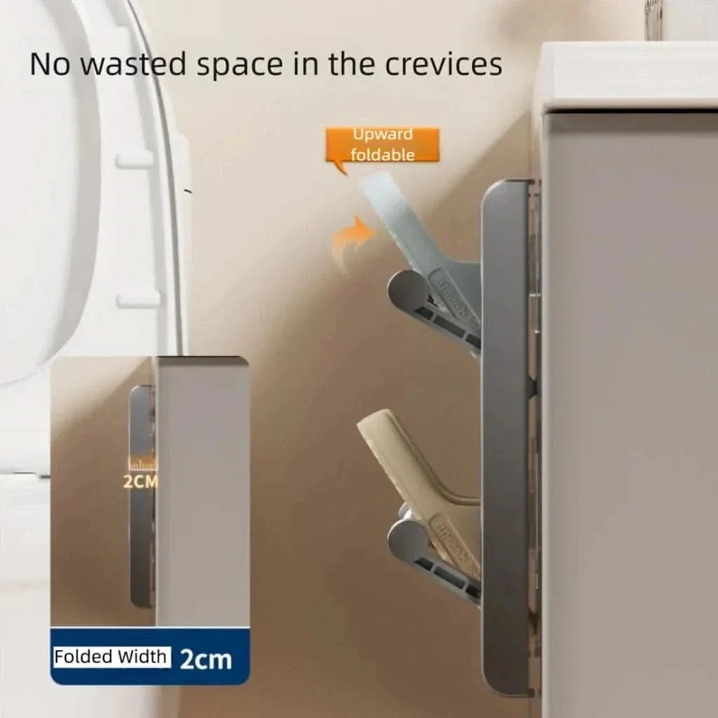 Wall-Mount Shoe Organizer with Drain Holes for Entryway Hallway Bathroom Storage Space Saver | Thomler