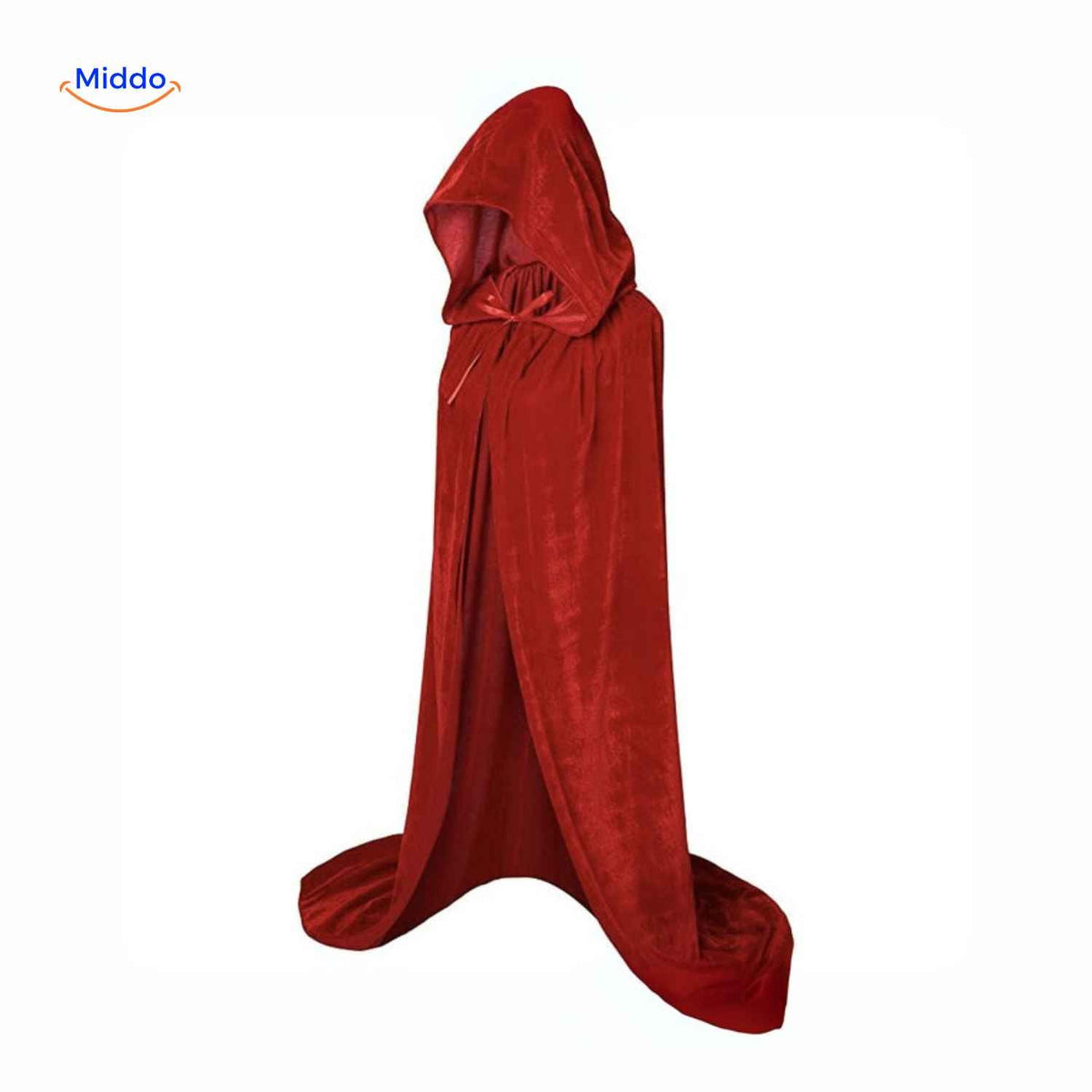 Velvet Hooded Cloak – Full-Length Costume Cape for Theater, Cosplay & Dress-Up Parties | Thomler