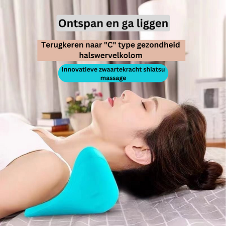 Neck Massage Pillow EVA 21.5 cm Daily Neck Relaxation Home Use Support Pain Relief | Thomler