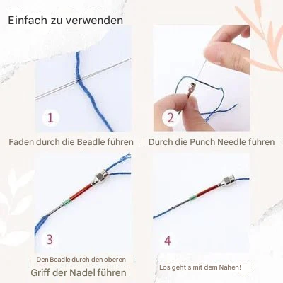 Interchangeable Embroidery Needle Set with Color-Coded Tips for Precision Stitching and Cross-Stitch Crafts | Thomler