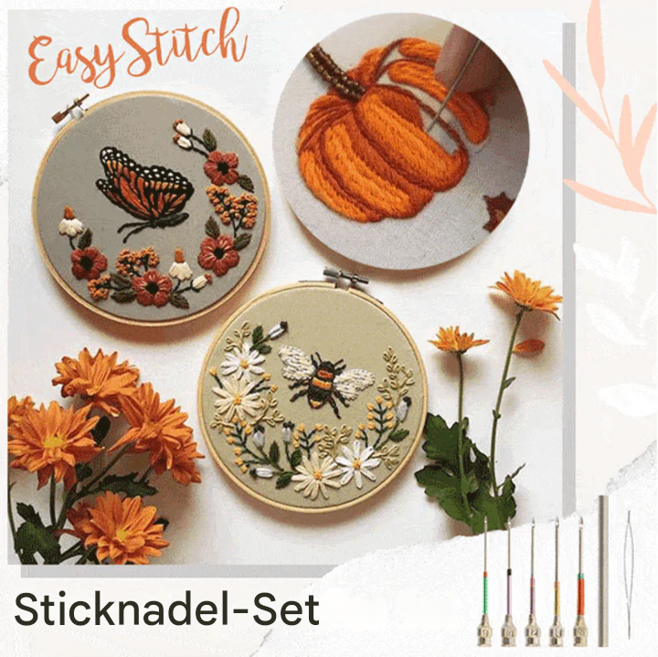 Interchangeable Embroidery Needle Set with Color-Coded Tips for Precision Stitching and Cross-Stitch Crafts | Thomler