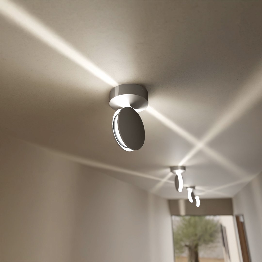 Dual-Beam Rotating Wall Light Fixture with Adjustable 360° Swivel Head for Living Room Bedroom Hallway Accent Illumination | Thomler