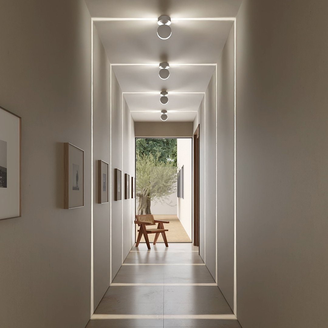 Dual-Beam Rotating Wall Light Fixture with Adjustable 360° Swivel Head for Living Room Bedroom Hallway Accent Illumination | Thomler