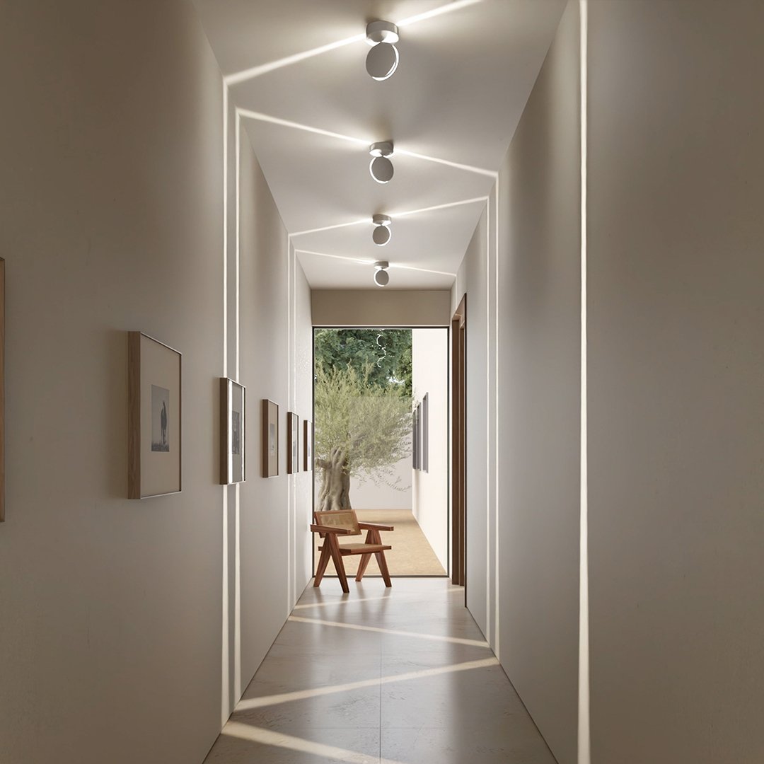 Dual-Beam Rotating Wall Light Fixture with Adjustable 360° Swivel Head for Living Room Bedroom Hallway Accent Illumination | Thomler
