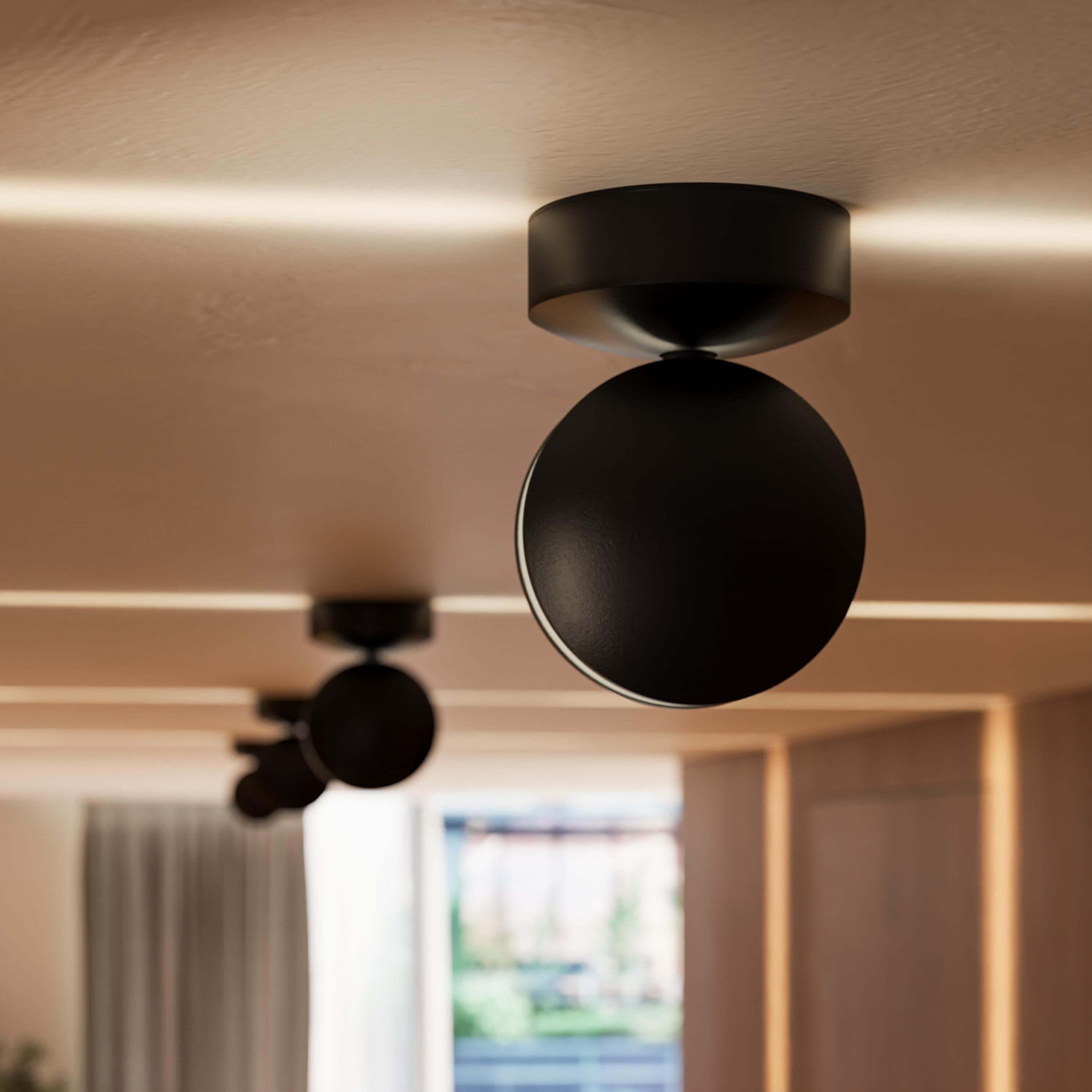 Dual-Beam Rotating Wall Light Fixture with Adjustable 360° Swivel Head for Living Room Bedroom Hallway Accent Illumination | Thomler