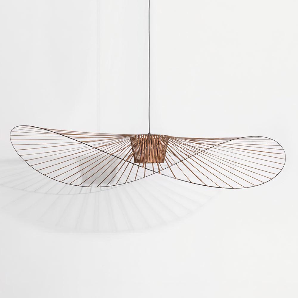 Pendant Light Fiber Glass 47.2 in Black Dining Room Living Room Hanging Ceiling Lamp | Thomler