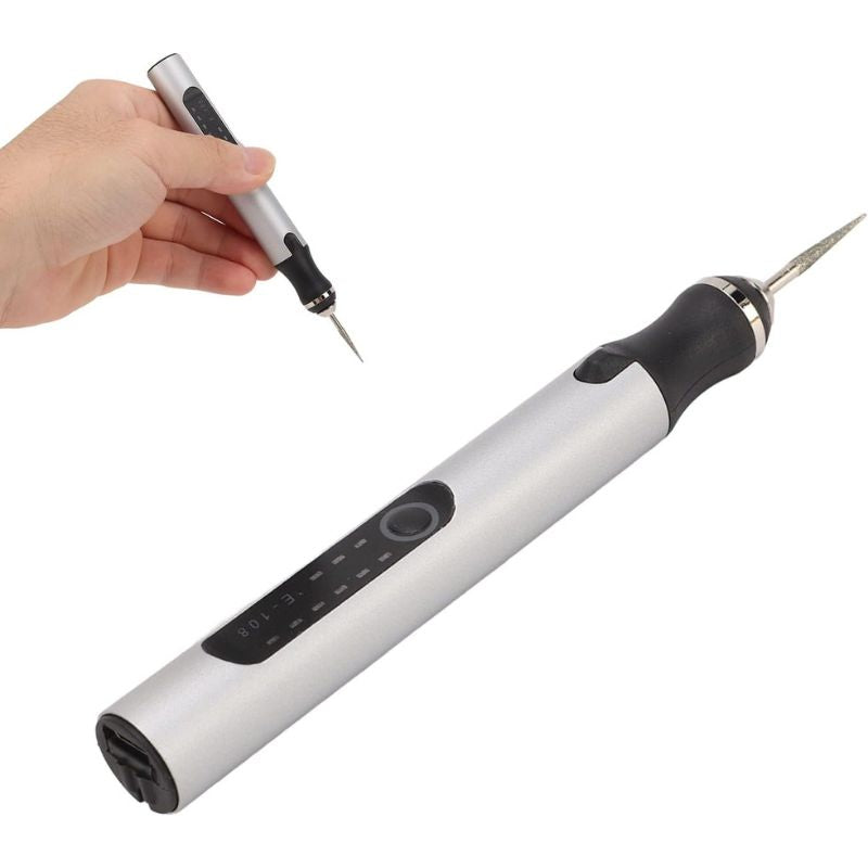 Electric Engraving Pen Cordless LCD 3 Speed Craft Tool For Precision DIY Wood Metal Glass Detailing Portable Rotary Grinder | Thomler