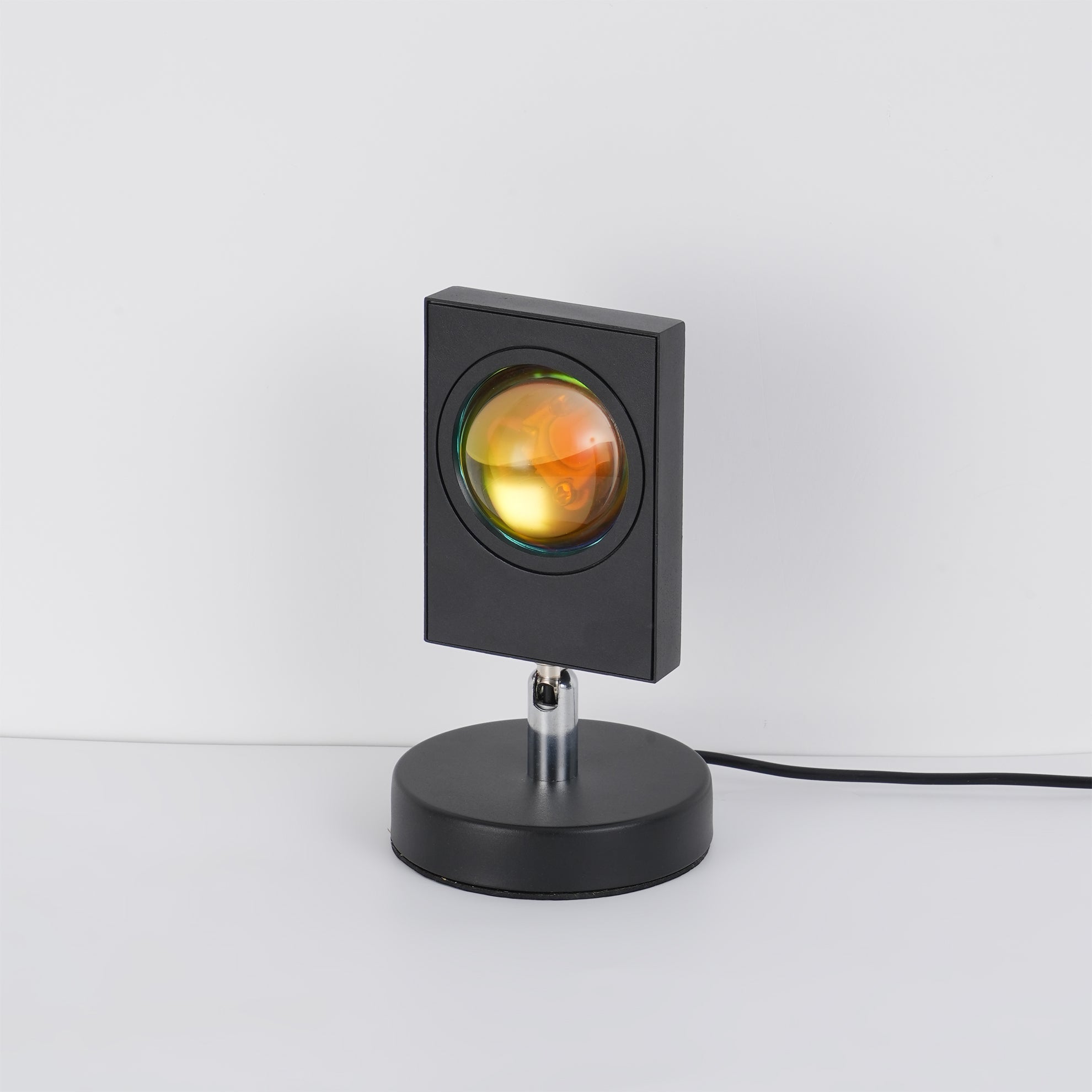 Color Projector Aluminum 4.7 in x 7.8 in Black Indoor Sunset Red Lighting | Thomler