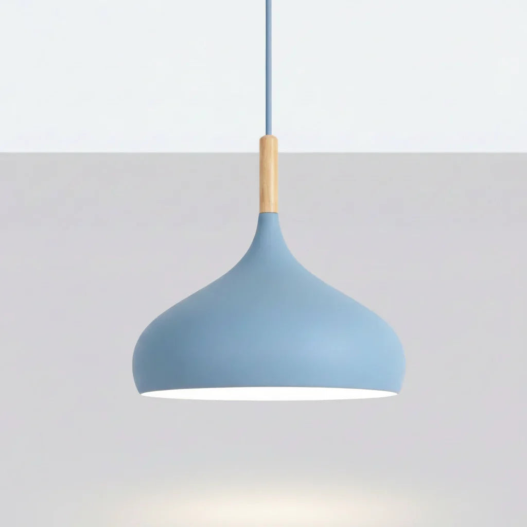 Pendant Light Aluminium Alloy 24.0 cm Green Kitchen Island Dining Room Scandinavian Hanging Ceiling Lamp E27 LED | Thomler