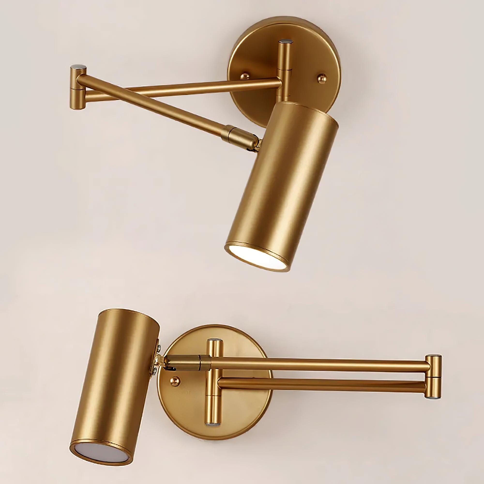 Metal LED Wall Sconce 12.6 in Adjustable Indoor Bedroom Hallway Modern Wall Light Rotating Dimmable Fixture | Thomler