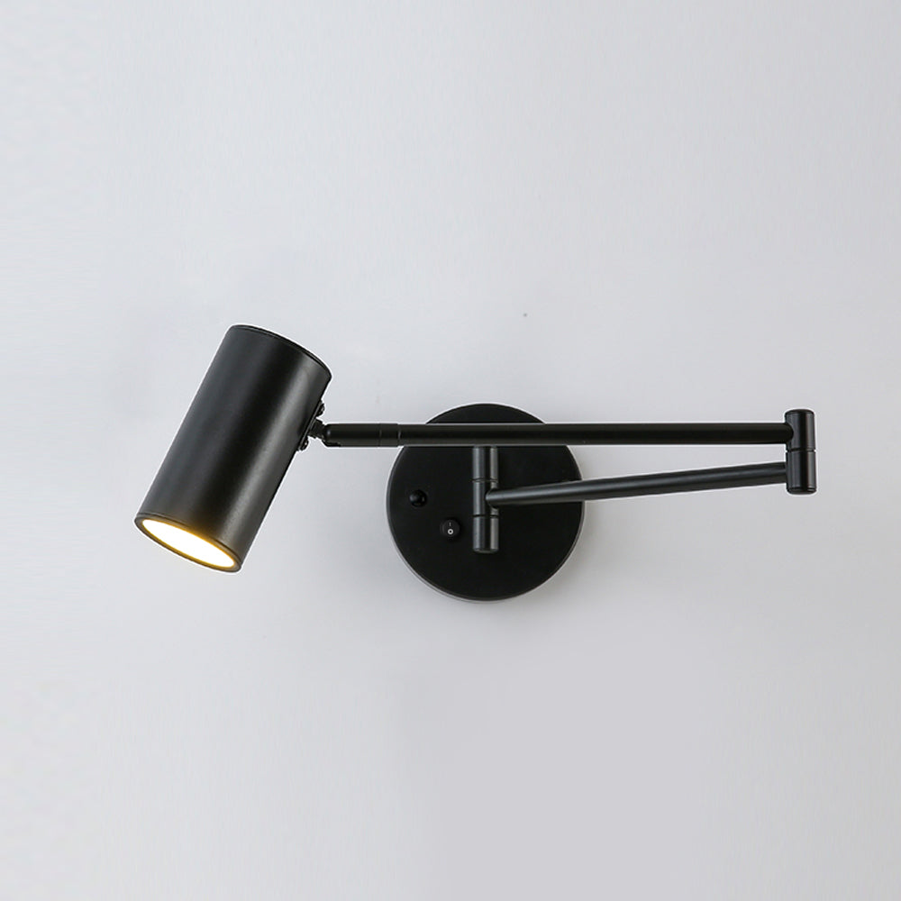 Metal LED Wall Sconce 12.6 in Adjustable Indoor Bedroom Hallway Modern Wall Light Rotating Dimmable Fixture | Thomler