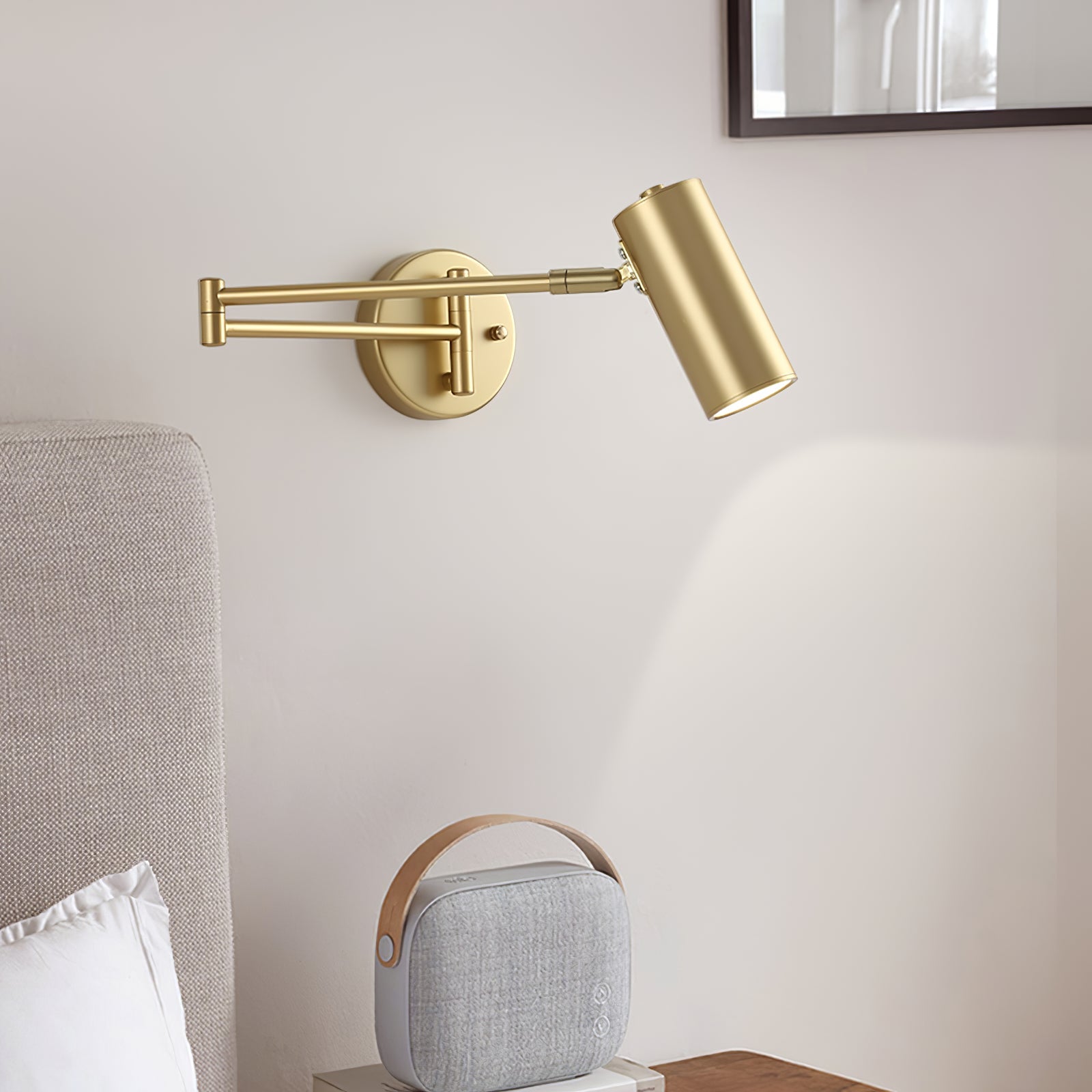 Metal LED Wall Sconce 12.6 in Adjustable Indoor Bedroom Hallway Modern Wall Light Rotating Dimmable Fixture | Thomler