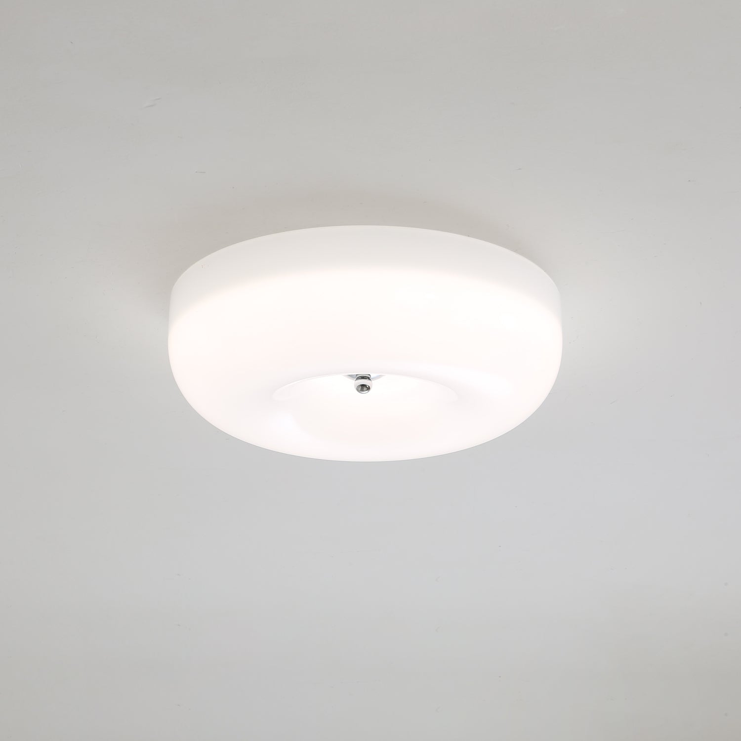 Ceiling Lamp Glass 30.0 cm LED White Living Room Bedroom Hallway Soft Ambient Lighting | Thomler