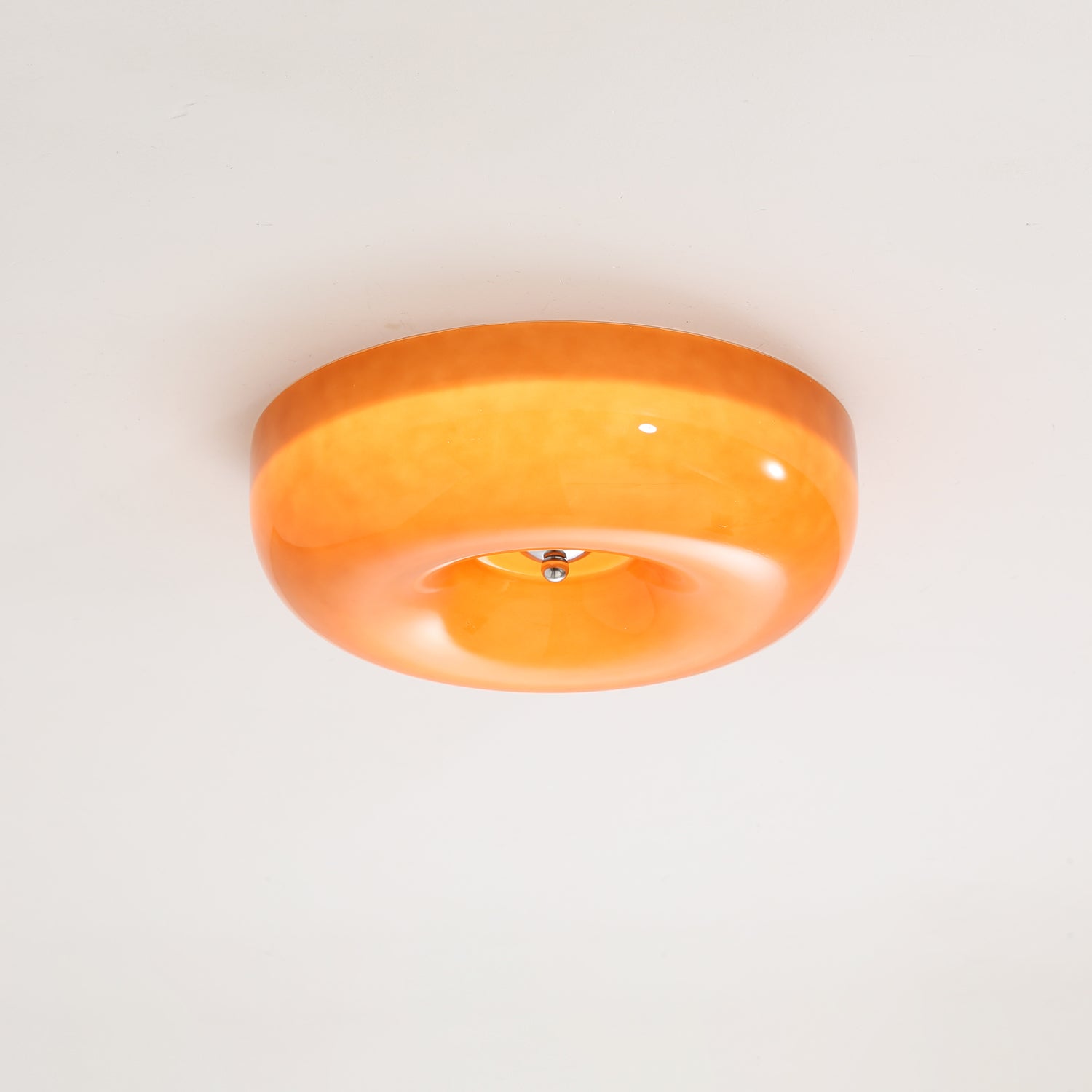 Ceiling Lamp Glass 30.0 cm LED White Living Room Bedroom Hallway Soft Ambient Lighting | Thomler