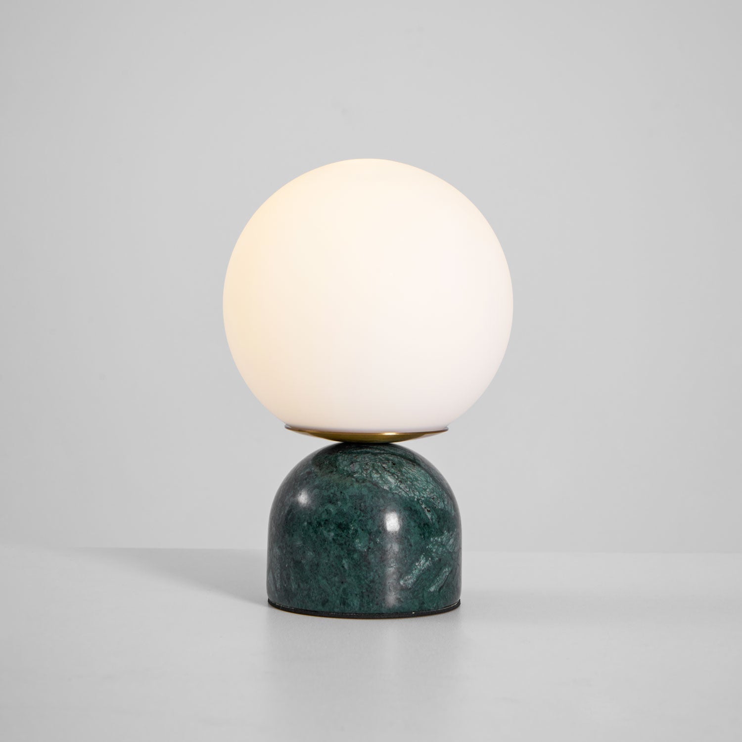 Marble Table Lamp 9.1 in (23.0 cm) Glass Globe Indoor Ambient Lighting Minimalist Modern Desk Light | Thomler