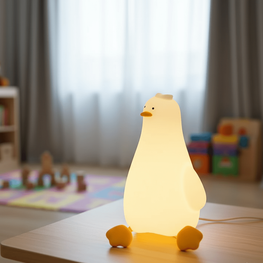 Night Light BPA-Free Silicone 5.9 in Warm Glow Bedroom Kids Nursery Portable Rechargeable Dimmable | Thomler