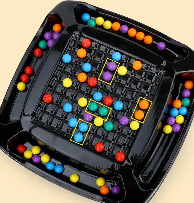 Screen-Free Strategy Board Game for Kids & Adults – Family Fun Logic Puzzle with Color Marbles for 2+ Players | Thomler