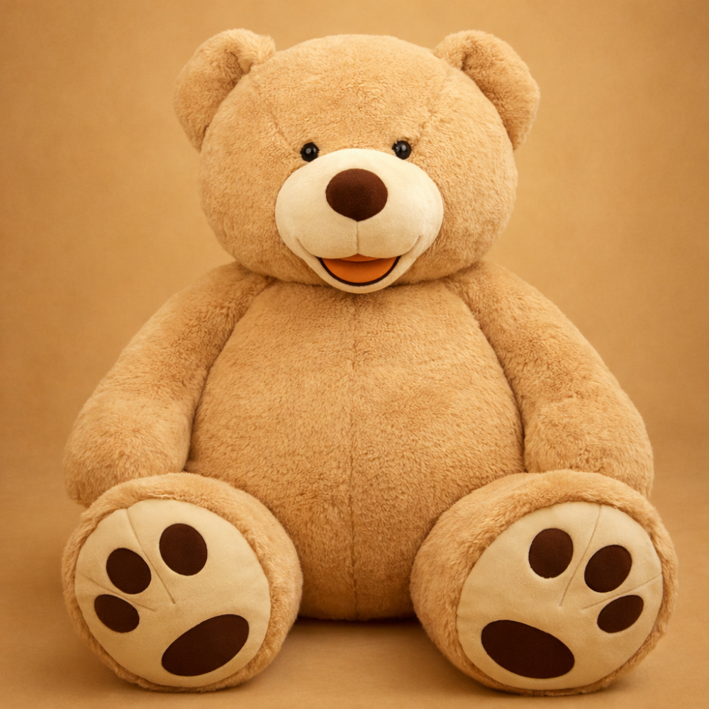 Giant Plush Bear – Adjustable Fill Stuffed Animal for All Ages & Home Display | Thomler