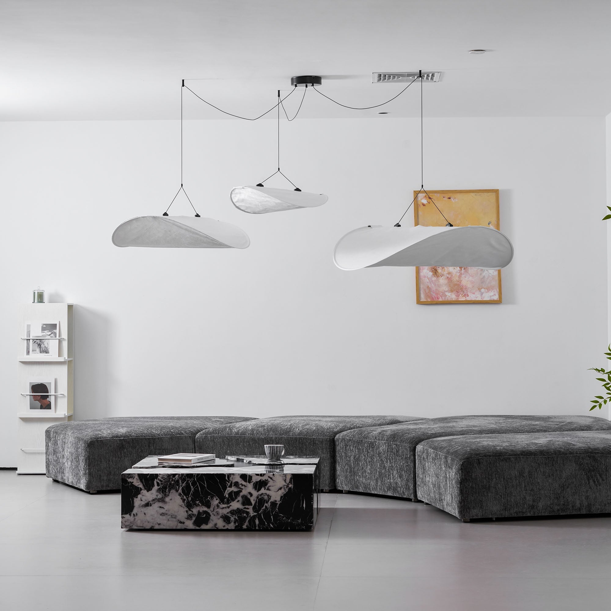 Pendant Light Dupont Paper 23.6 in Ceiling Adjustable Modern Indoor Dining Room Kitchen Lamp | Thomler