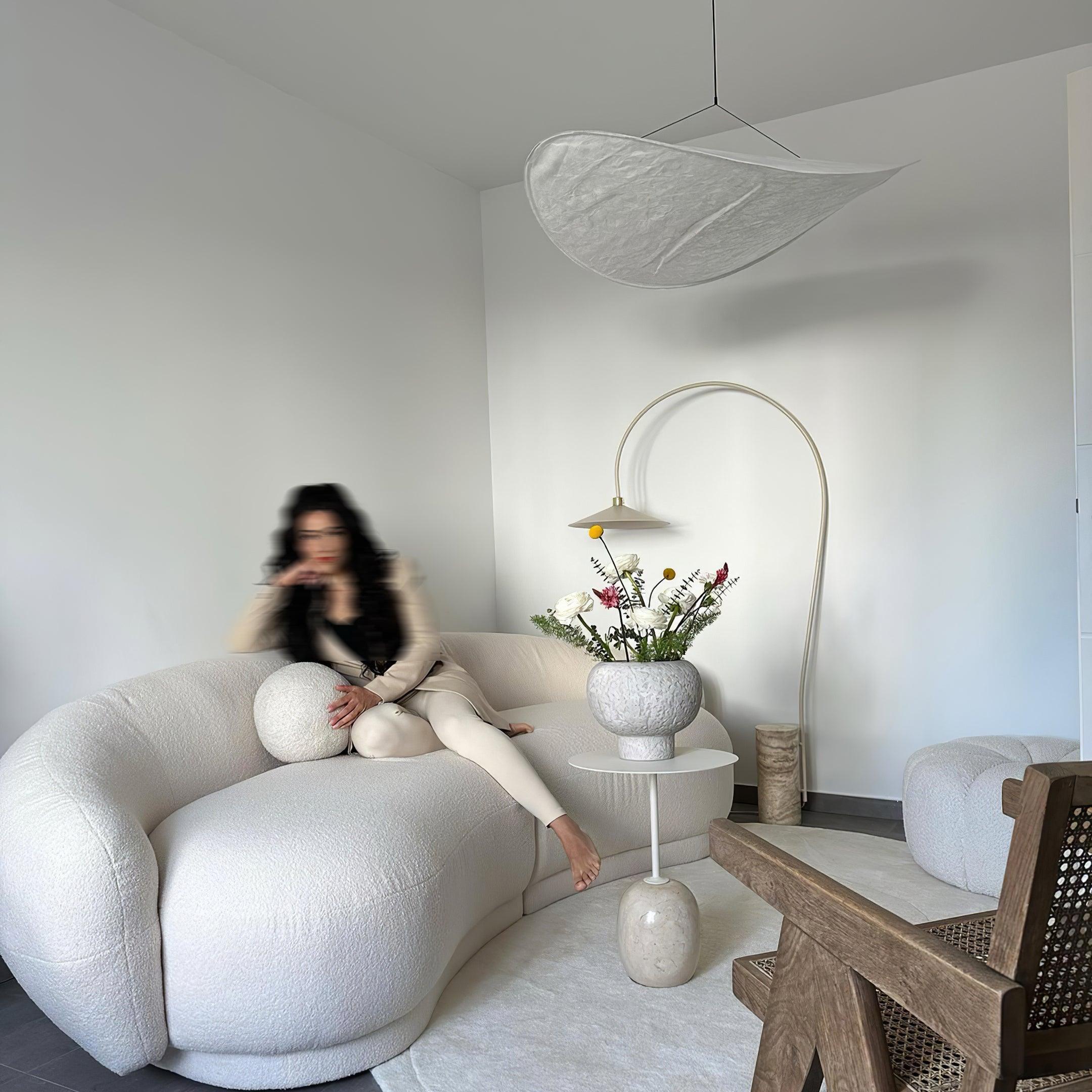 Pendant Light Dupont Paper 23.6 in Adjustable Indoor Ceiling Lamp Modern Dining Room Kitchen Lighting | Thomler