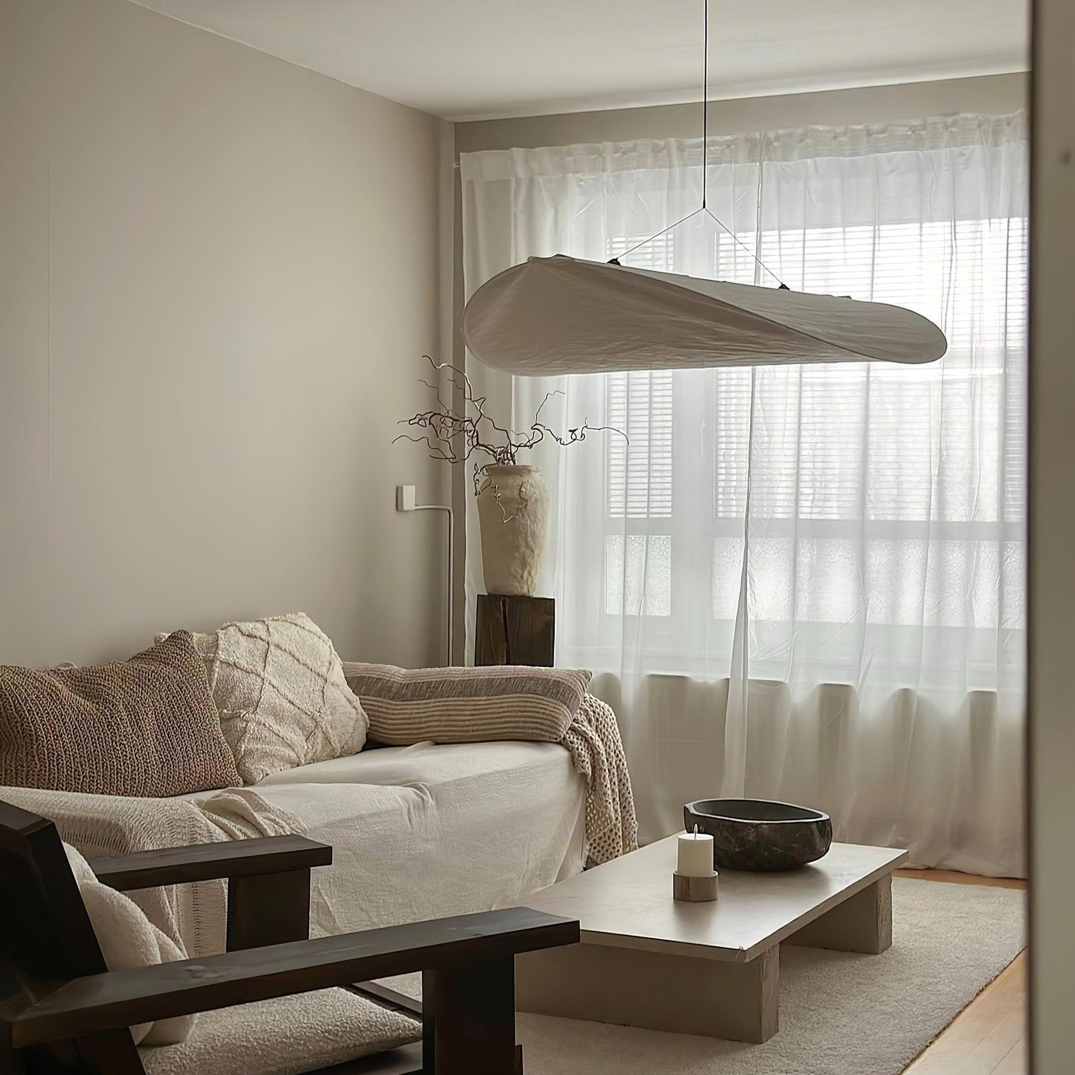 Pendant Light Dupont Paper 23.6 in Adjustable Indoor Ceiling Lamp Modern Dining Room Kitchen Lighting | Thomler