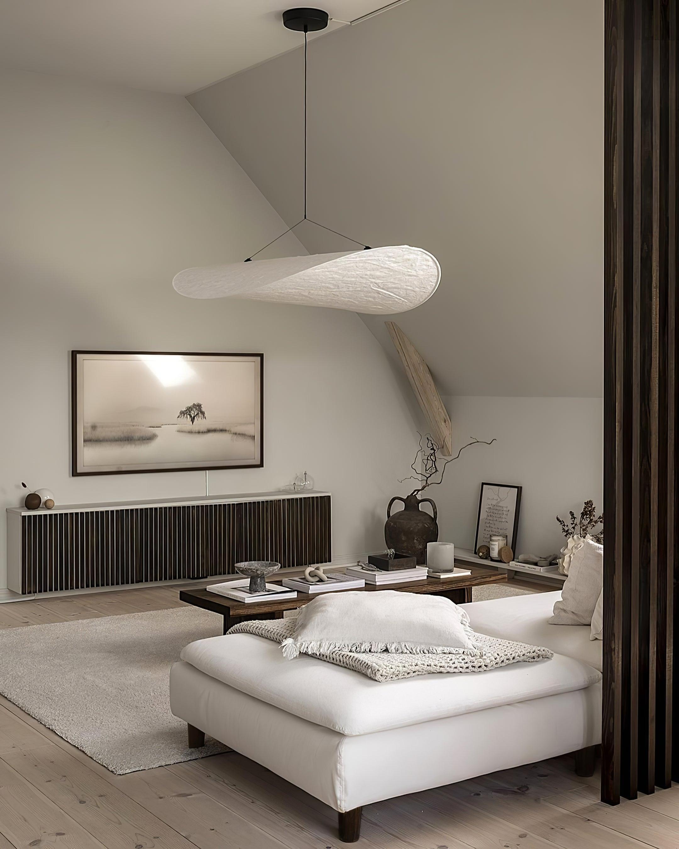 Pendant Light Dupont Paper 23.6 in Adjustable Indoor Ceiling Lamp Modern Dining Room Kitchen Lighting | Thomler